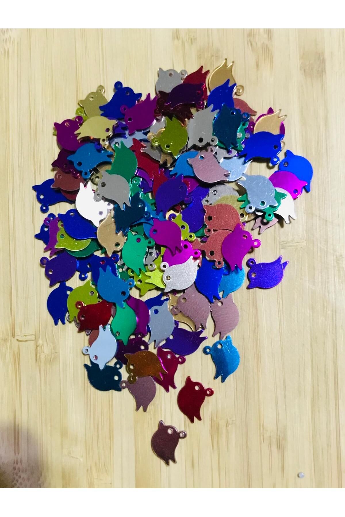 Kuş Renkli Pleksi Kalın Pul. 20gr