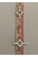 Kutup Yıldızı İçi Boş Gümüş. Oya, Abiye, Halhal, Bileklik, Kolye Pleksi Plastik El Işleme Pul. 20gr.