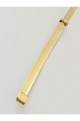 Küçük Boy Pir Inci Sarı Metal Saç Toka. 6mm X 6.5cm. 1 Adet. Altın Kaplama, Kararmaz.