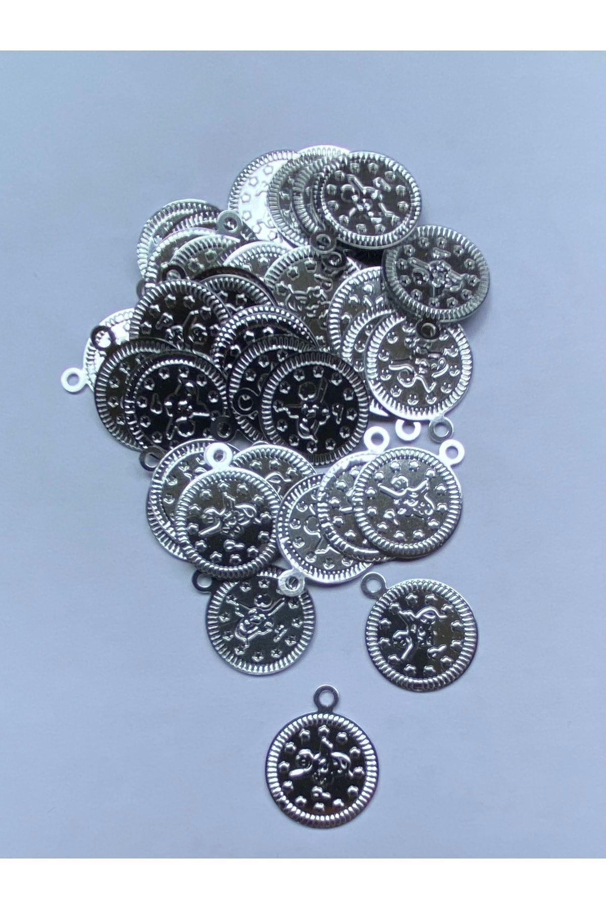 Tuğra Ince Plastik El Işleme Pul 16mm. 15gr. 140-145 Adet. Gümüş.