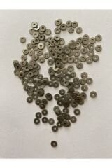 Eskitme Gümüş Oksit Kaplama Paslanmaz Tel Kırma Pul. 4mm.