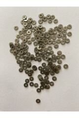 Eskitme Gümüş Oksit Kaplama Paslanmaz Tel Kırma Pul. 4mm.