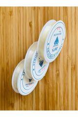 Esnek Şeffaf Takı Misina. No: 0.6  3 adet.