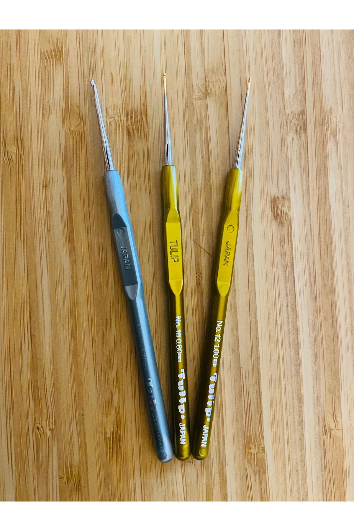 Plastik Saplı Oya Ve Dantel El Işi Örgü Tığ Seti. No: 3, 12 ,16. 3'lü Set.