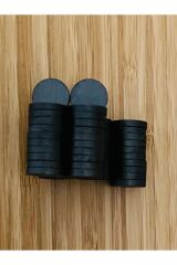 Küçük Güçlü Kömür Magnet Mıknatıs. Ebat: 17x3mm. Paket içeriği: 50 Adet