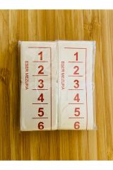 Eşel Cetvel Takımı, Paket içi 2 Takım. Her bir Takımı 7 Parça Kağıttan ölçekli mezura. 1 Paket.