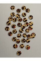 Yan Delikli Oya, Abiye, Havlu Ve Çeyizlik Plastik El Işleme Pul. 8mm.20gr. 750-760 Adet. Renk:1