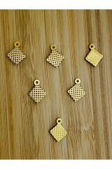 Oya, Abiye, Halhal, Bileklik, Kolye Vb. Pleksi Baklava Kare Plastik El Işleme Pul. 20gr. Gold.