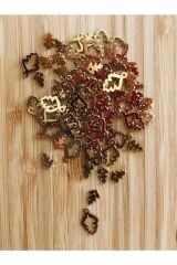 Oya, Abiye, Halhal, Bileklik, Kolye Vb. Pleksi Metalik Kaplama Plastik El Işleme Pul. 20gr.