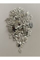 Oya, Abiye, Halhal, Bileklik, Kolye Vb. Pleksi Metalik Kaplama Plastik El Işleme Pul. 20gr.