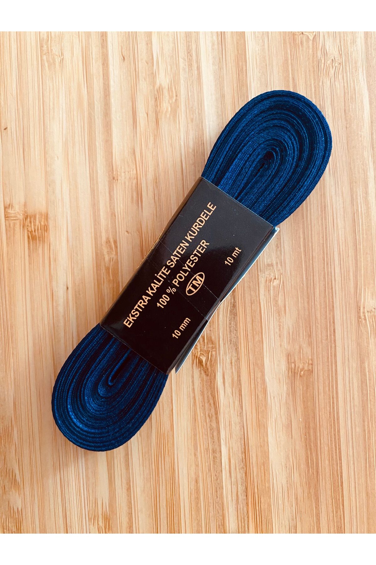 1cm. 10metre. Grogren Kurdele. Petrol lacivert.