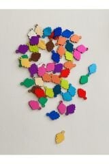 Oya, Abiye, Halhal, Bileklik, Kolye Vb. Pleksi Metalik Kaplama Plastik El Işleme Pul. 20gr.