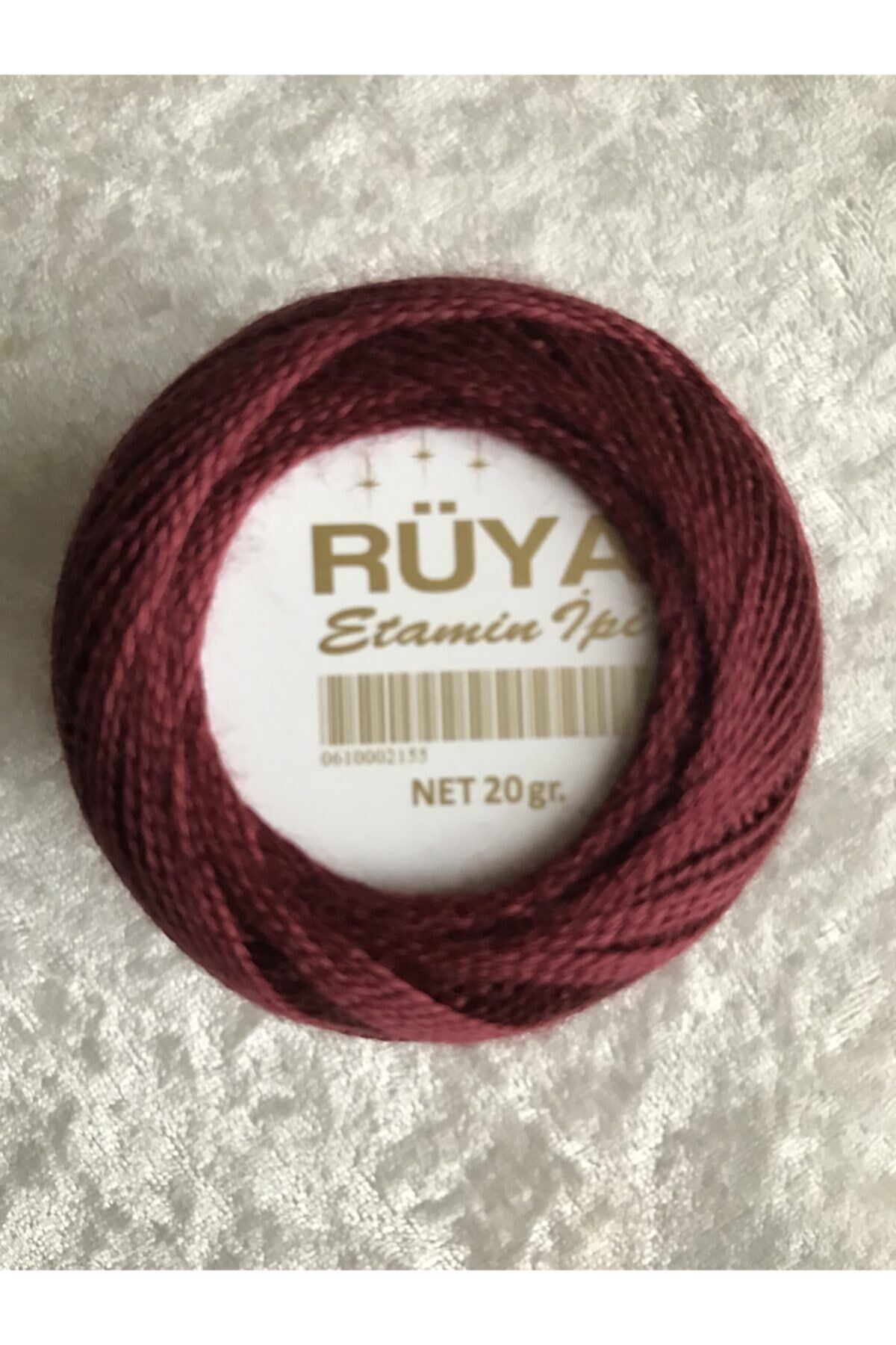 Etamin Ve Kanaviçe Nakış Ipi. 20 Gr. 100 Metre. Renk: Bordo.