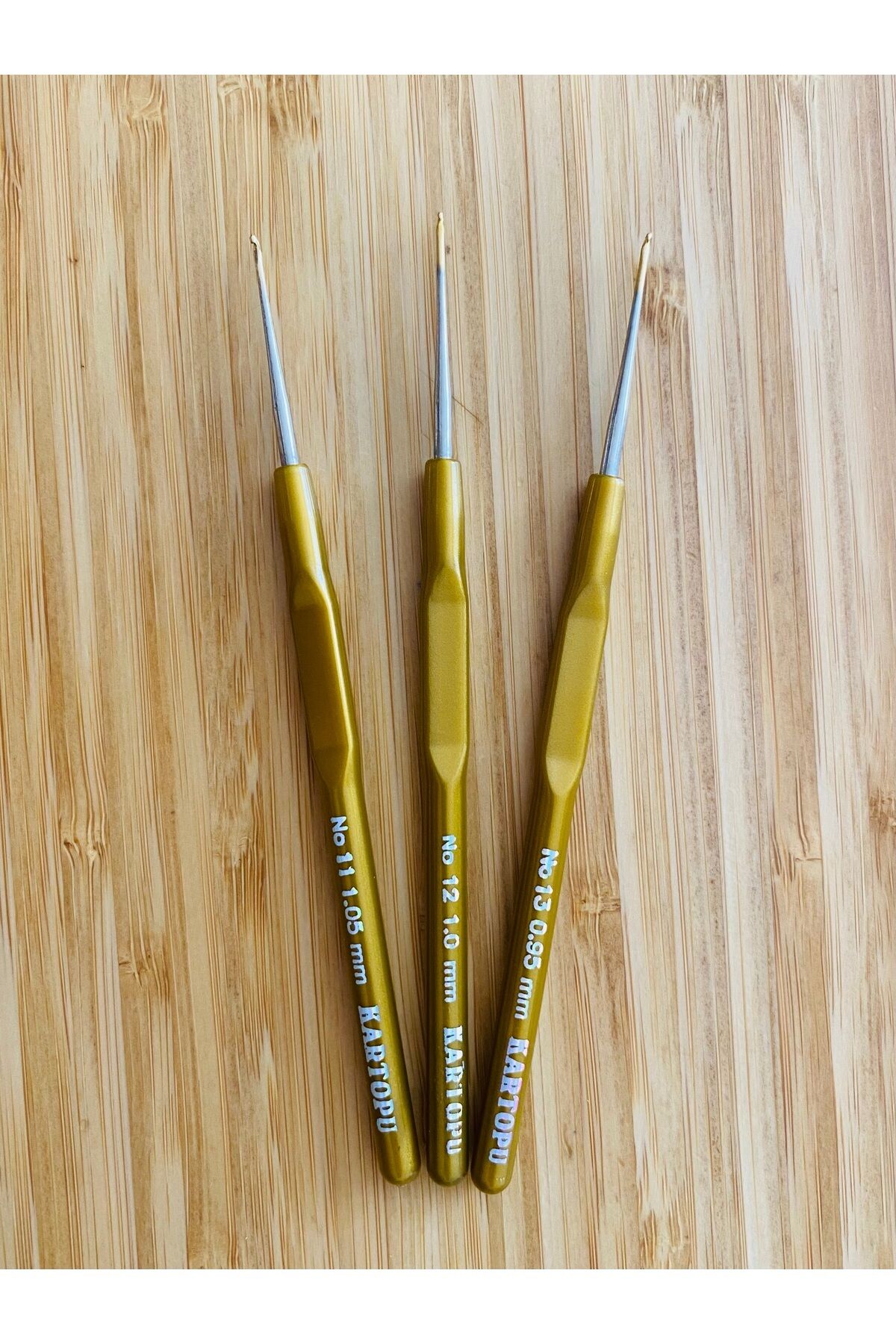 Plastik Saplı Oya, Dantel El Örgü ve El işleme Tığ Seti. 3'lü Set. No:11,-12,-13