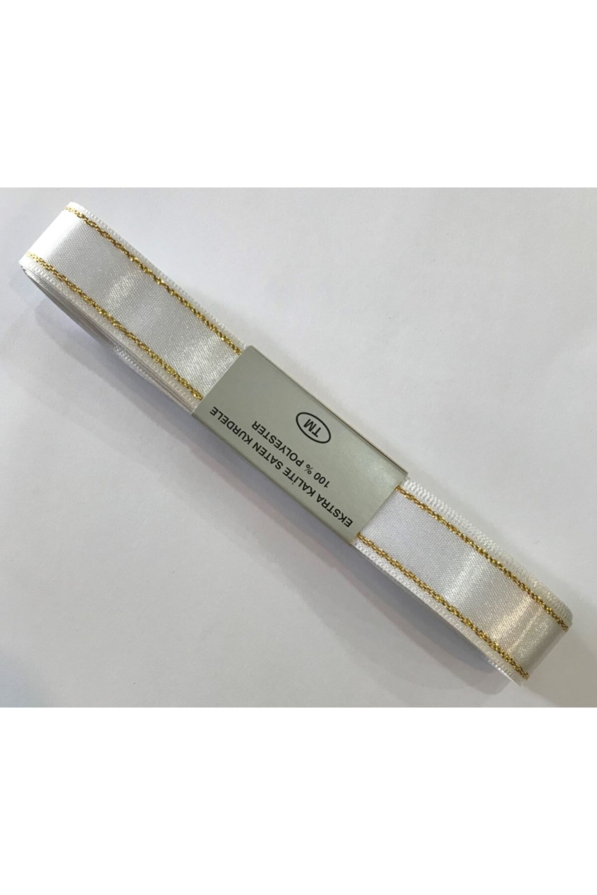 2 cm. 10 Metre Simli Saten Kurdele.