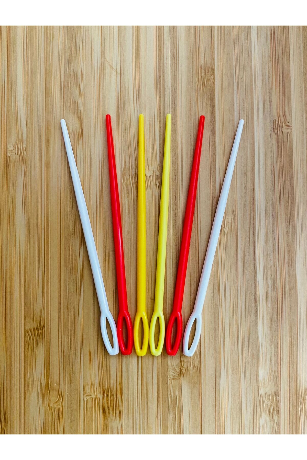 Plastik Yün Örgü (Triko) Dikiş İğnesi 9cm. 6’lı Paket. Varyant:4.