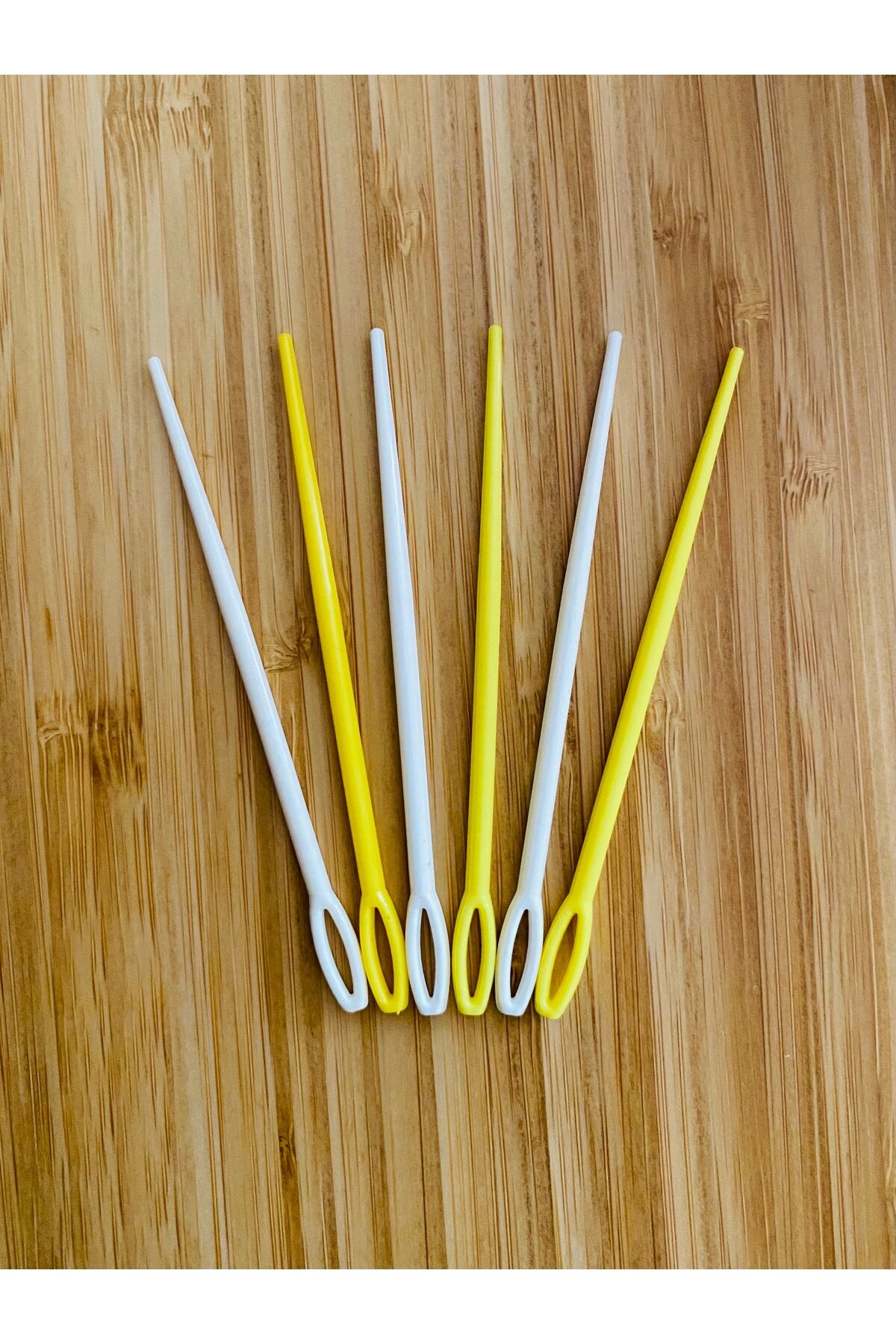 Plastik Yün Örgü (Triko) Dikiş İğnesi 9cm. 6’lı Paket. Varyant:6.