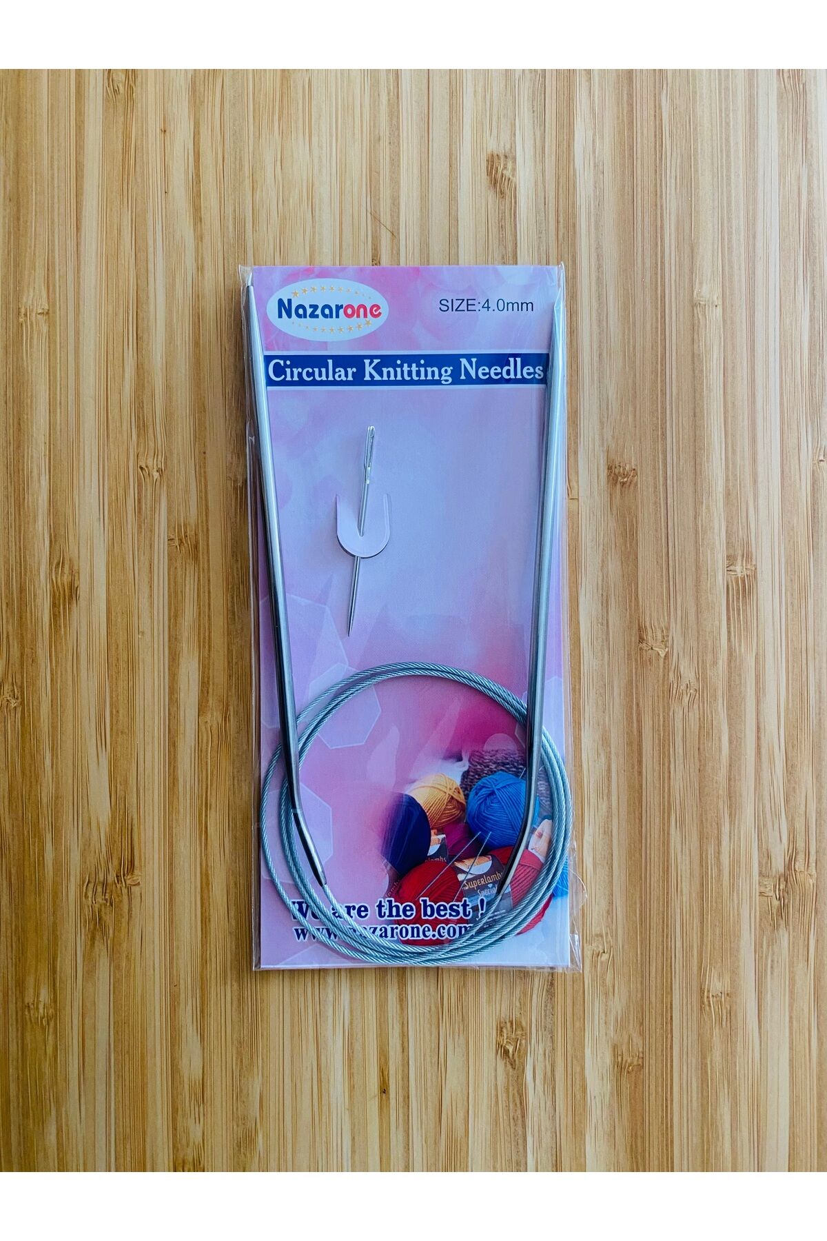 Titanyum Çelik Telli El Örgü Şiş 100 Cm. No: 4.0.