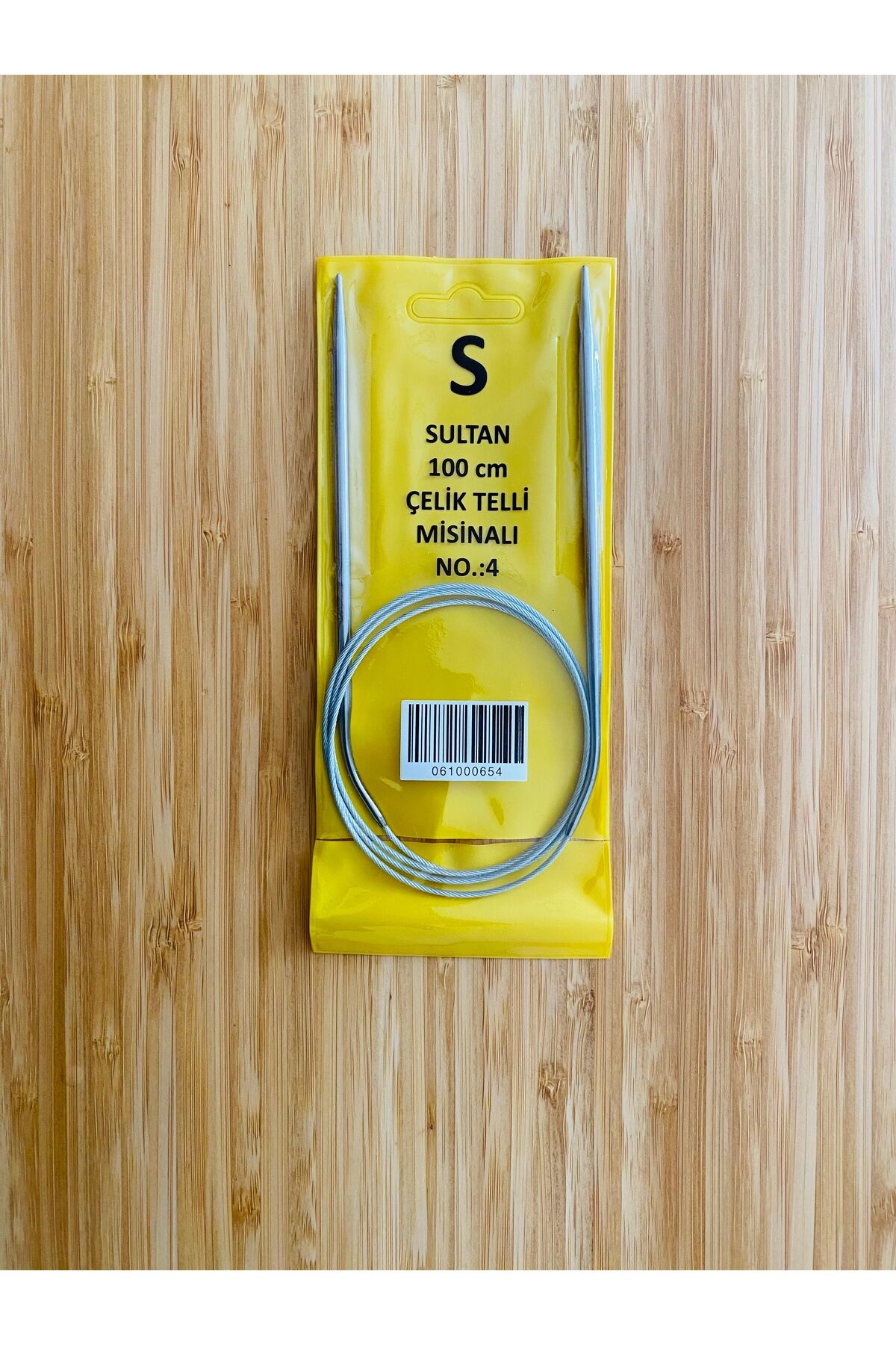 Titanyum Çelik Telli El Örgü Şiş 100cm. No:4