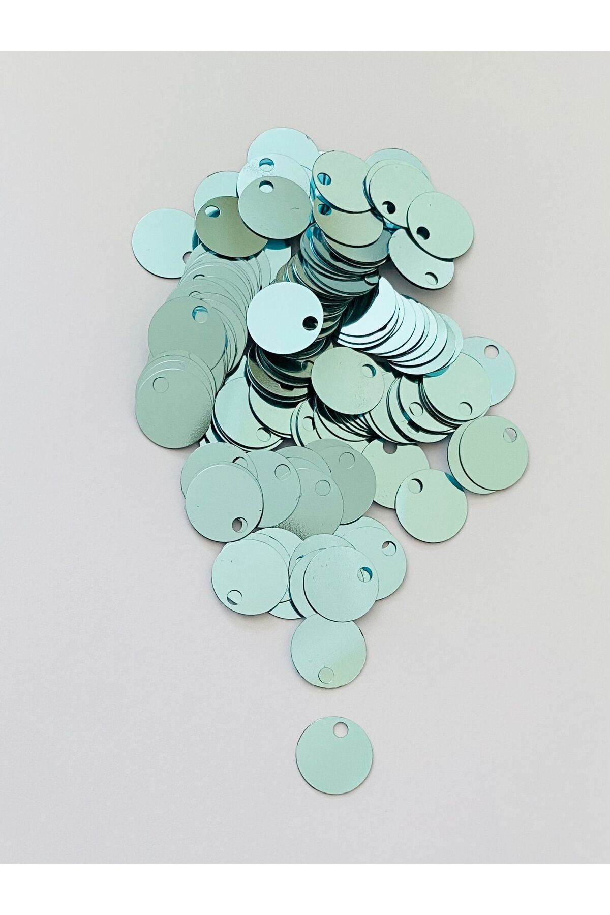 Patik, çanta, supla ve makrame el işleme pul 20mm 25gr Renk No: 24 Cam Yeşili.