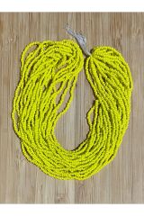 Mat Sarı 12dizi. Çekoslovakya, Adana, Hapishane Işi, Iğne Oyası Kum Boncuğu.