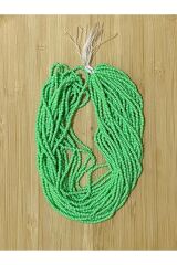 Mat Su Yeşili. Kum Boncuk Çekoslovakya, Adana, Hapishane Işi, Iğne Oyası Ve Işleme Boncuğu 12dizi.