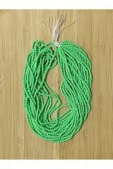 Mat Su Yeşili. Kum Boncuk Çekoslovakya, Adana, Hapishane Işi, Iğne Oyası Ve Işleme Boncuğu 12dizi.