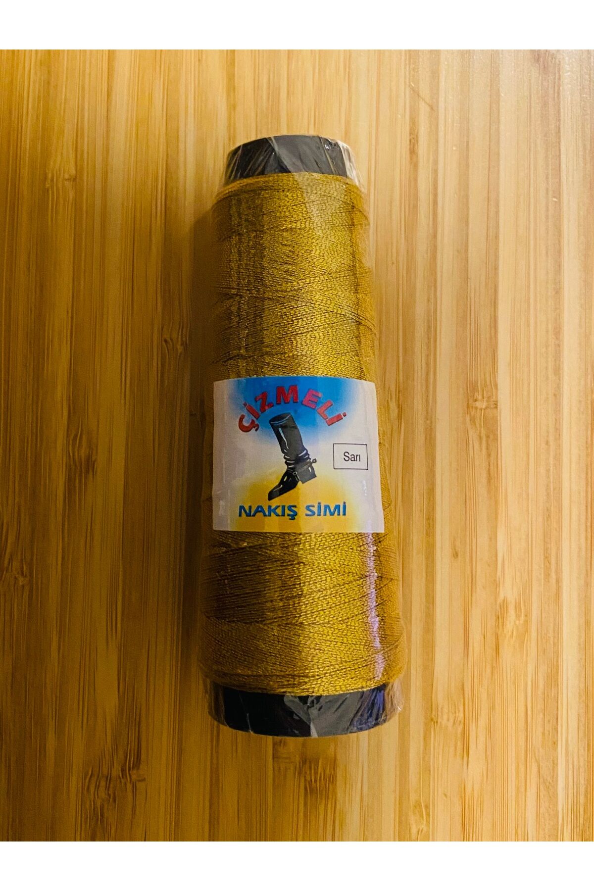 20 Gram Nakış Simi El Nakışı ve işleme Örgü ipi. Koyu Altın Sarısı.