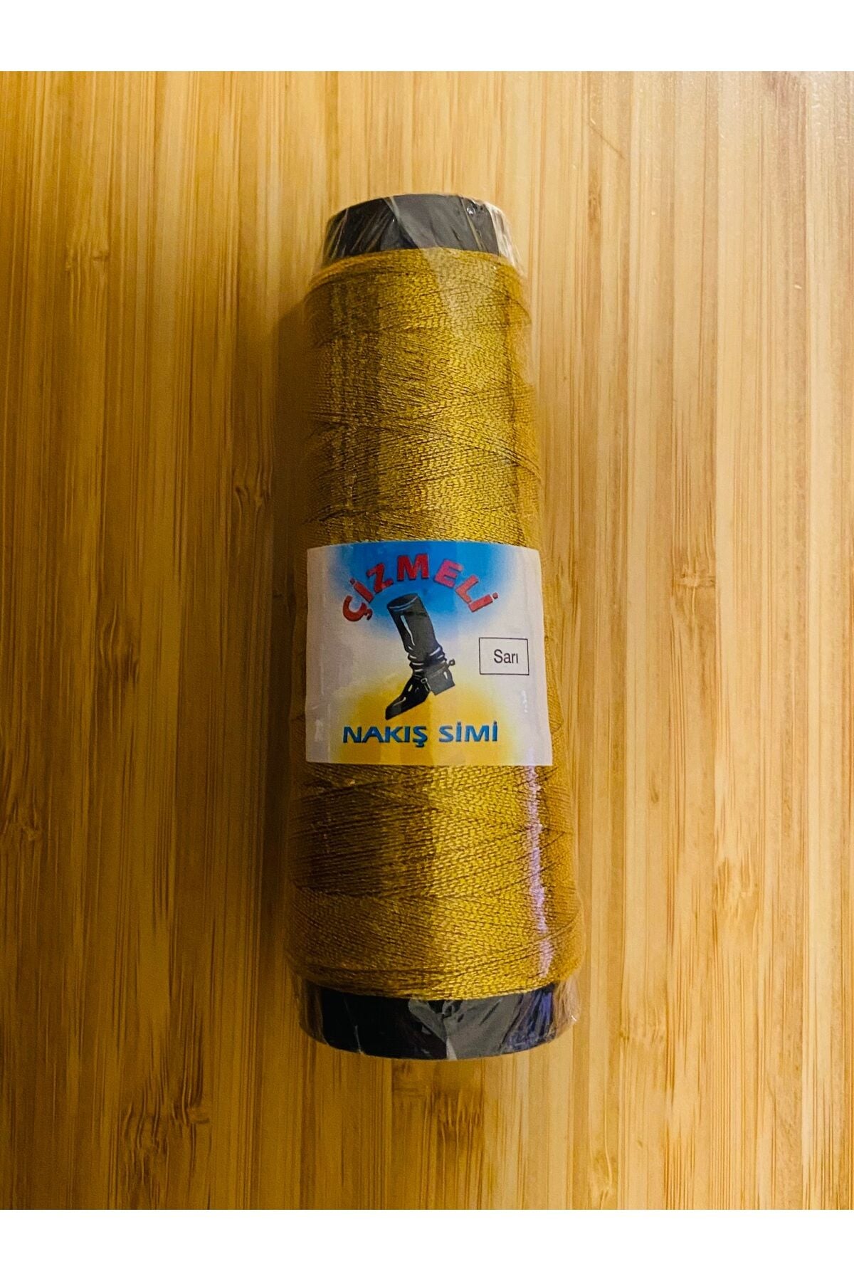 20 Gram Nakış Simi El Nakışı ve işleme Örgü ipi. Koyu Altın Sarısı.