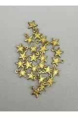 Pleksi Desenli Yıldız Gold. Oya, Çeyiz, Abiye, Mendil Işleme Pul 8mm. 20gr.