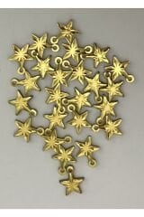 Pleksi Desenli Yıldız Gold. Oya, Çeyiz, Abiye, Mendil Işleme Pul 8mm. 20gr.