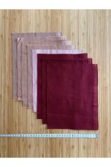 20x24cm El işi Nakışı için Kalın Etamin Pkt içi: Pudra 1ad Açık bej 3ad Koyu bej 1ad Açık bordo 1ad