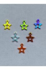 Pleksi Janjan Yıdız Plastik El Işleme Pul 7mm. 15gram. Takriben 410 Adet.