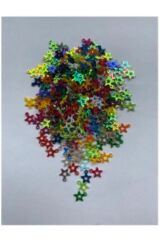 Pleksi Janjan Yıdız Plastik El Işleme Pul 7mm. 15gram. Takriben 410 Adet.