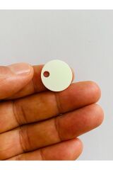 Patik, çanta, supla ve makrame el işleme pul 20mm 25gr Sedef Kaplama Krem Janjanlı.