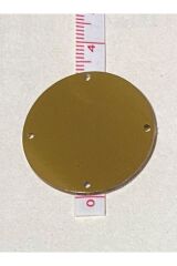 Pleksi Kalın Plastik Pul 3.2cm. 25gr. 20 Adet. Sarı.