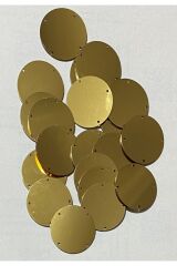 Pleksi Kalın Plastik Pul 3.2cm. 25gr. 20 Adet. Sarı.