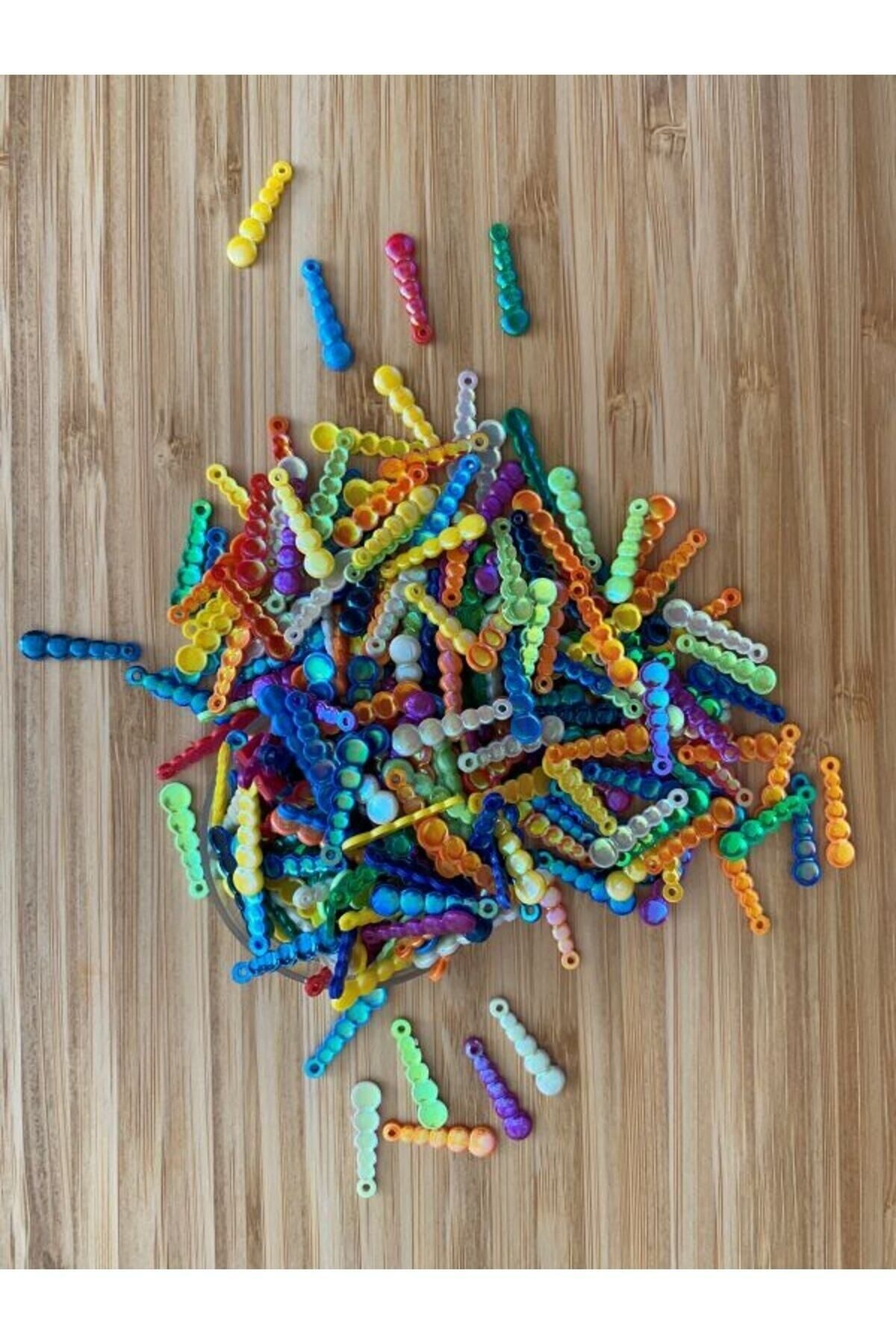 Pleksi Renkli Tırtıl Oya, Halay Mendili Ve Abiye Süsleme Janjan El Işleme Pul 18mm. 20gr.